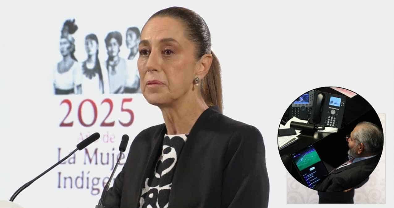 Sheinbaum evita opinar sobre Adán Augusto viendo futbol en el Senado