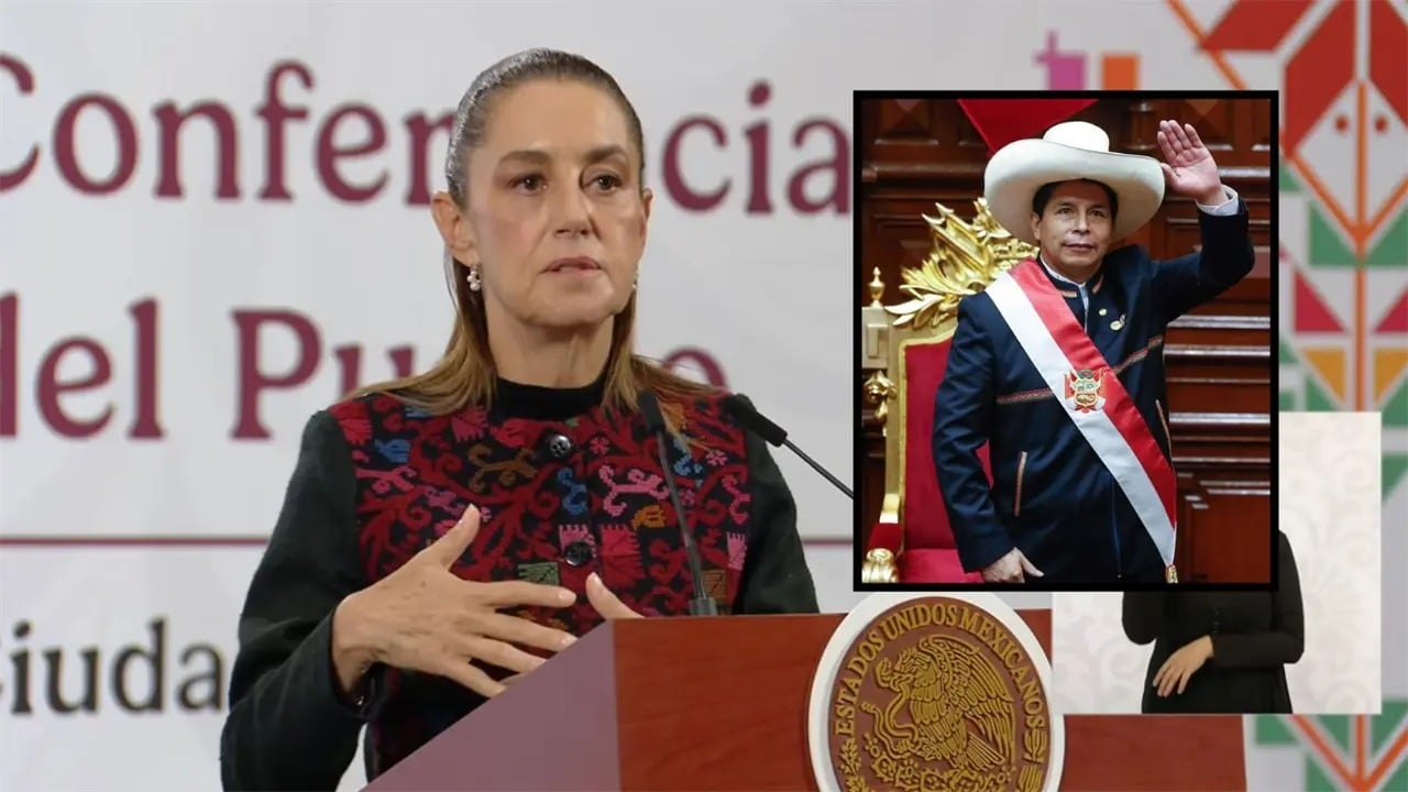 Claudia Sheinbaum pide liberación y juicio justo para Pedro Castillo