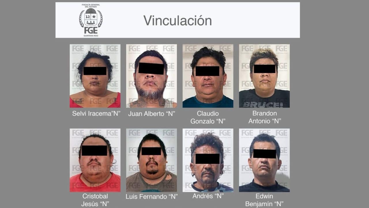 Vinculan a proceso a ocho personas por narcomenudeo en Cancún
