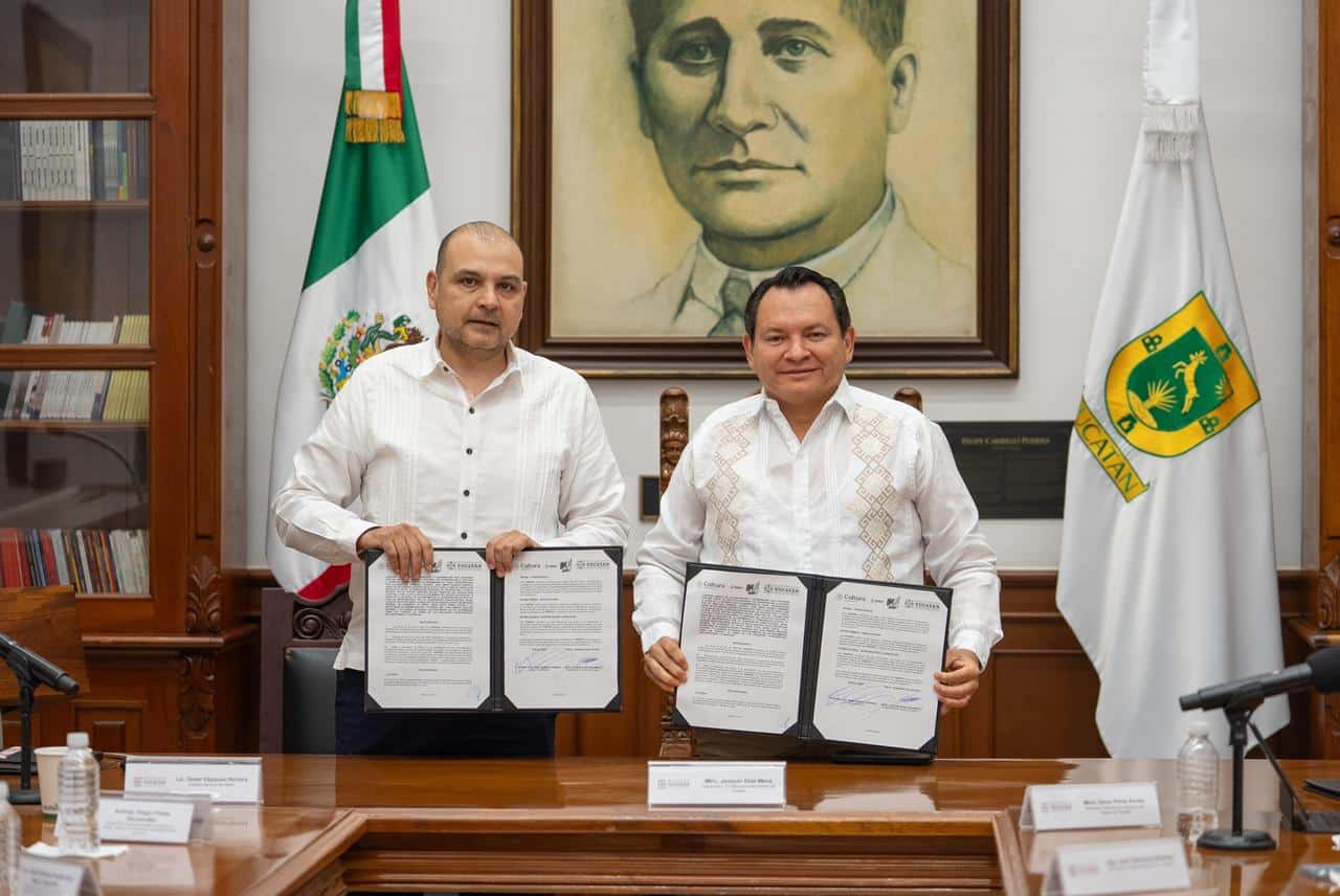 Firman convenio para proteger patrimonio de Yucatán Firman convenio para proteger patrimonio de Yucatán