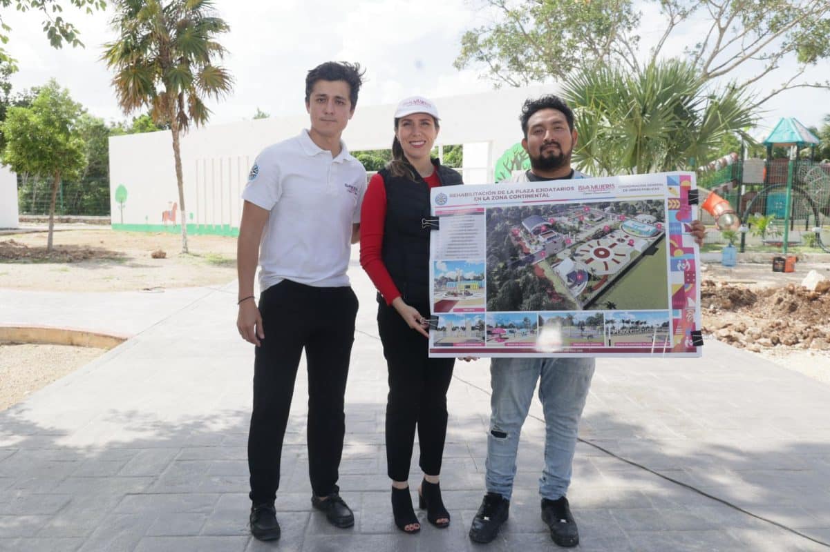 Inicia tercera etapa de remodelación en la Plaza Ejidatarios