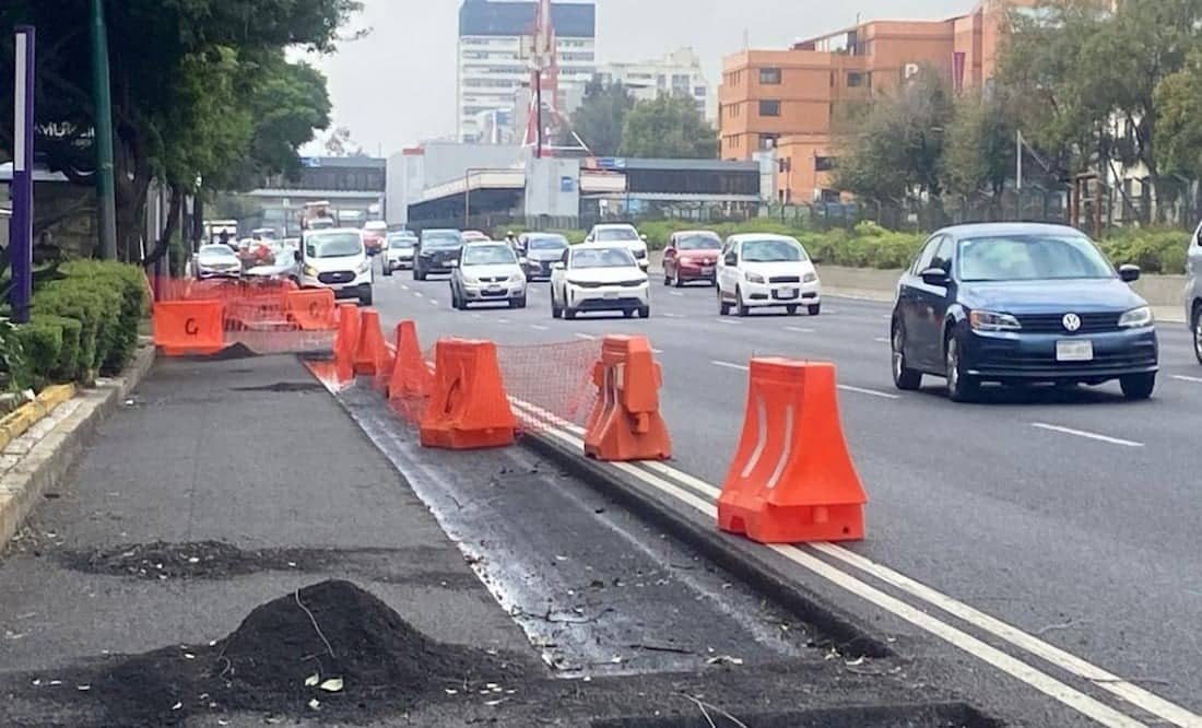 Caos vial en Tlalpan obras de ciclovía duplican tiempos de traslado Caos vial en Tlalpan: obras de ciclovía duplican tiempos de traslado