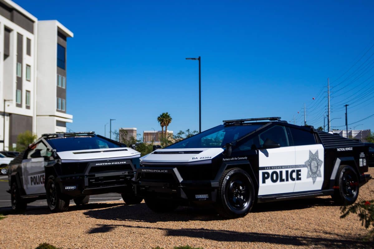Cybertruck de Tesla patrullarán Las Vegas el futuro policial llegó Cybertruck de Tesla patrullarán Las Vegas: el futuro policial llegó