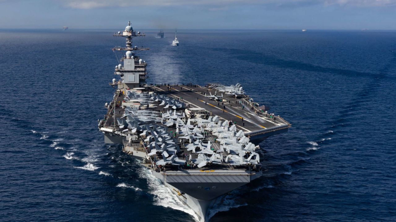 Tensión en el Caribe: llega el portaaviones USS Gerald R. Ford