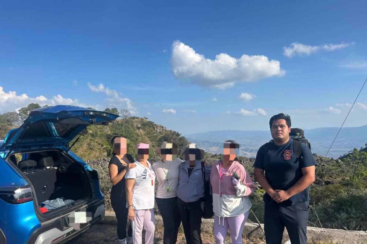 Volcán Ceboruco: rescata a senderistas en una misión absolutamente crucia