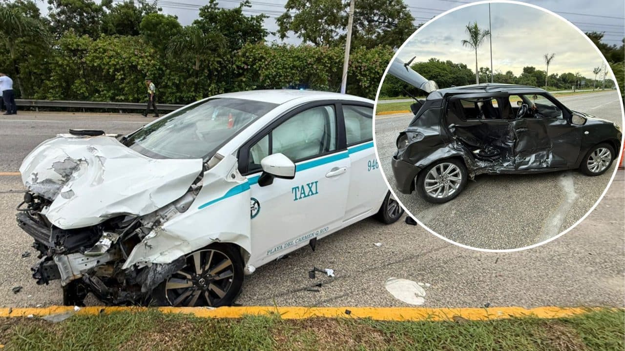 Choque en retorno frente a hotel Barceló deja un lesionado y caos en la 307