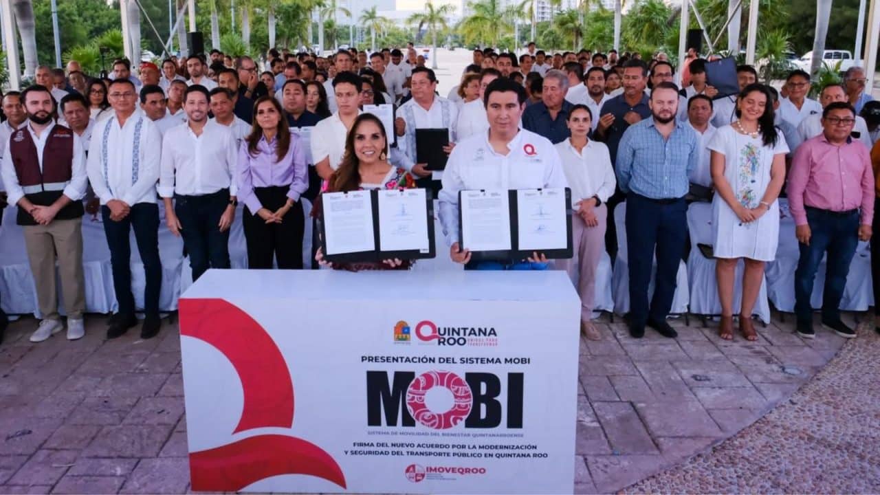 Mara Lezama presenta MOBI, el nuevo sistema de movilidad en Quintana Roo