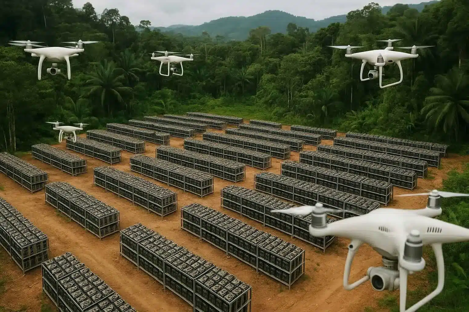 Malasia persigue a los mineros ilegales de Bitcoin con drones autónomos