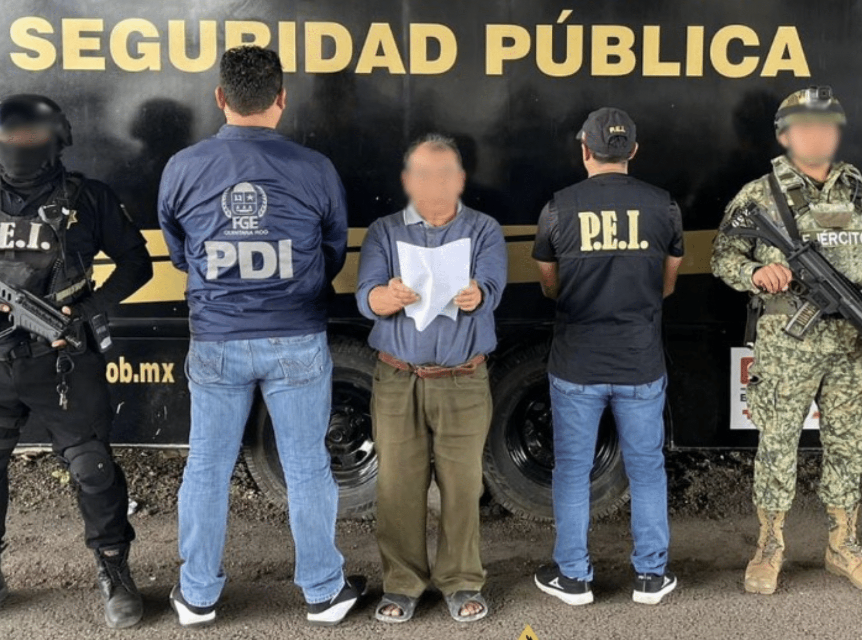 Detienen a sexagenario en Yucatán por feminicidio en Quintana Roo