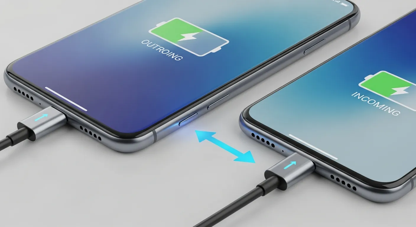 Carga inversa: tu celular puede salvar otro móvil