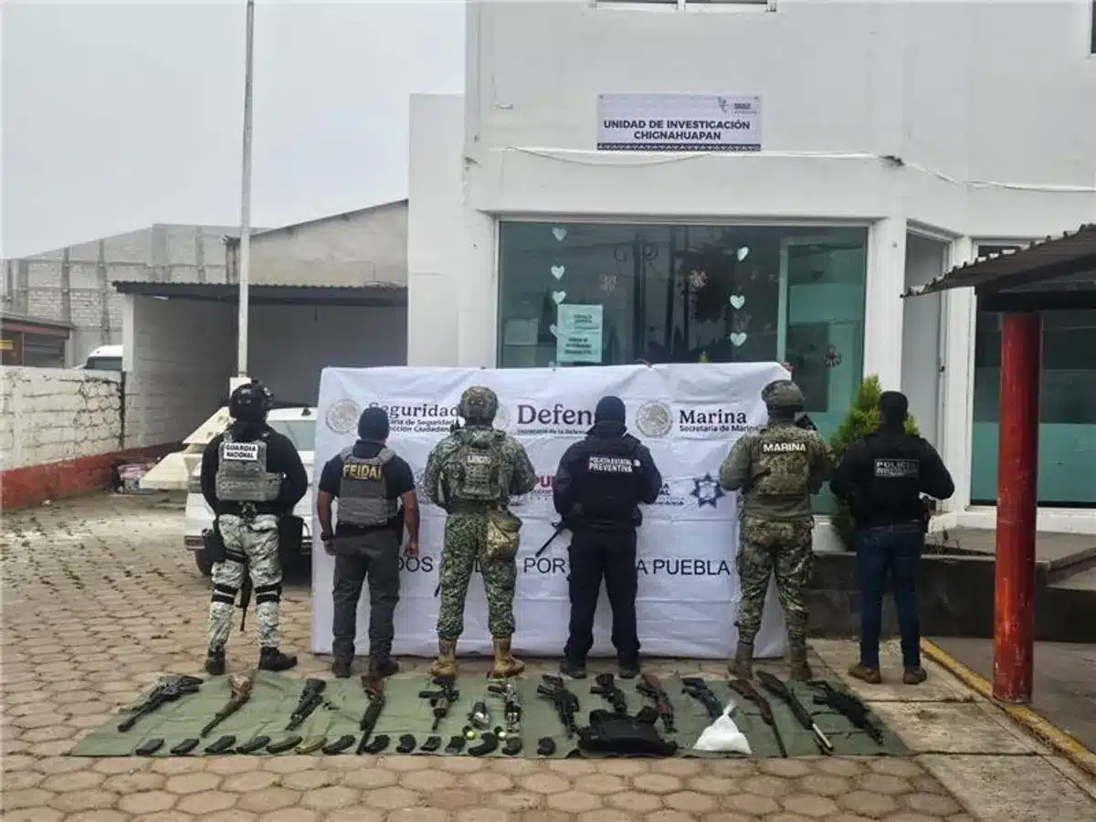Cateo en Puebla armas y droga en operativo contra líder huachicolero Cateo en Puebla: armas y droga en operativo contra líder huachicolero