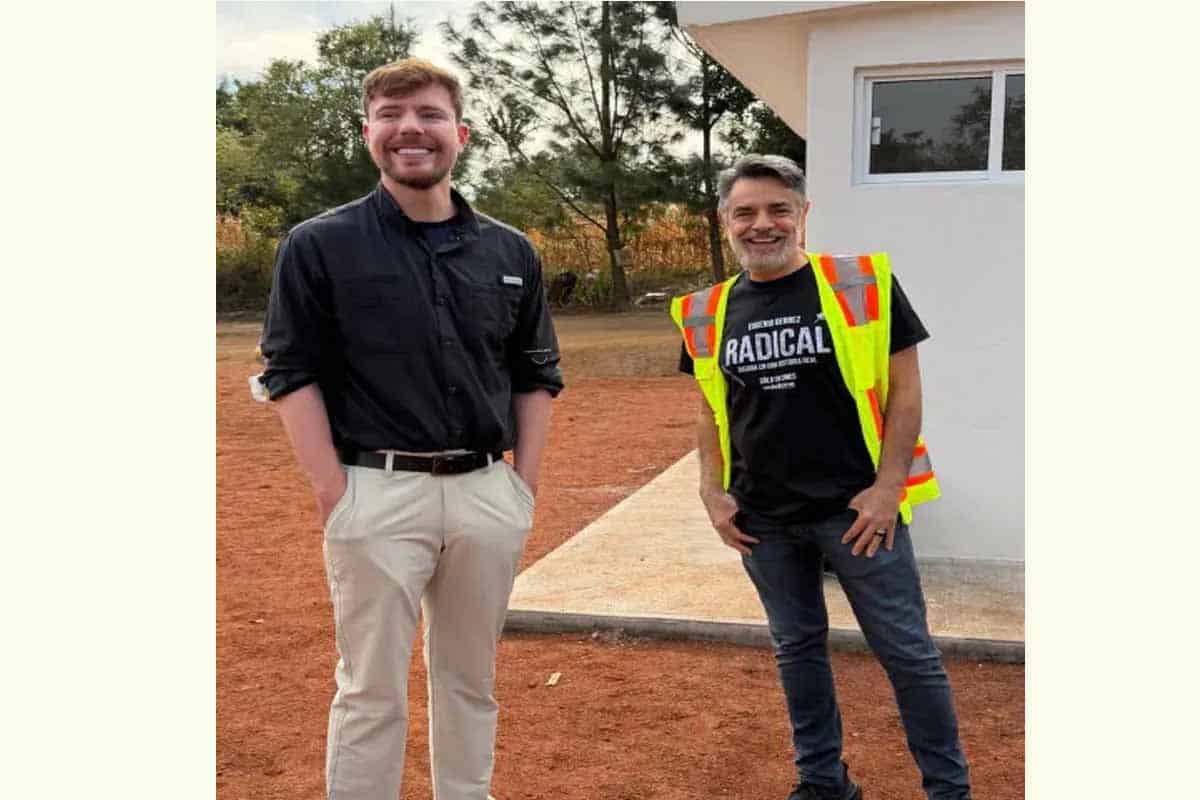 MrBeast y Eugenio construyen escuela en México