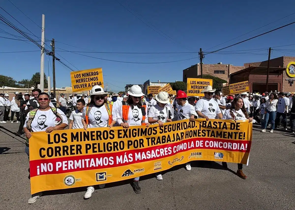Seguridad minera: mineros de 7 estados exigen justicia