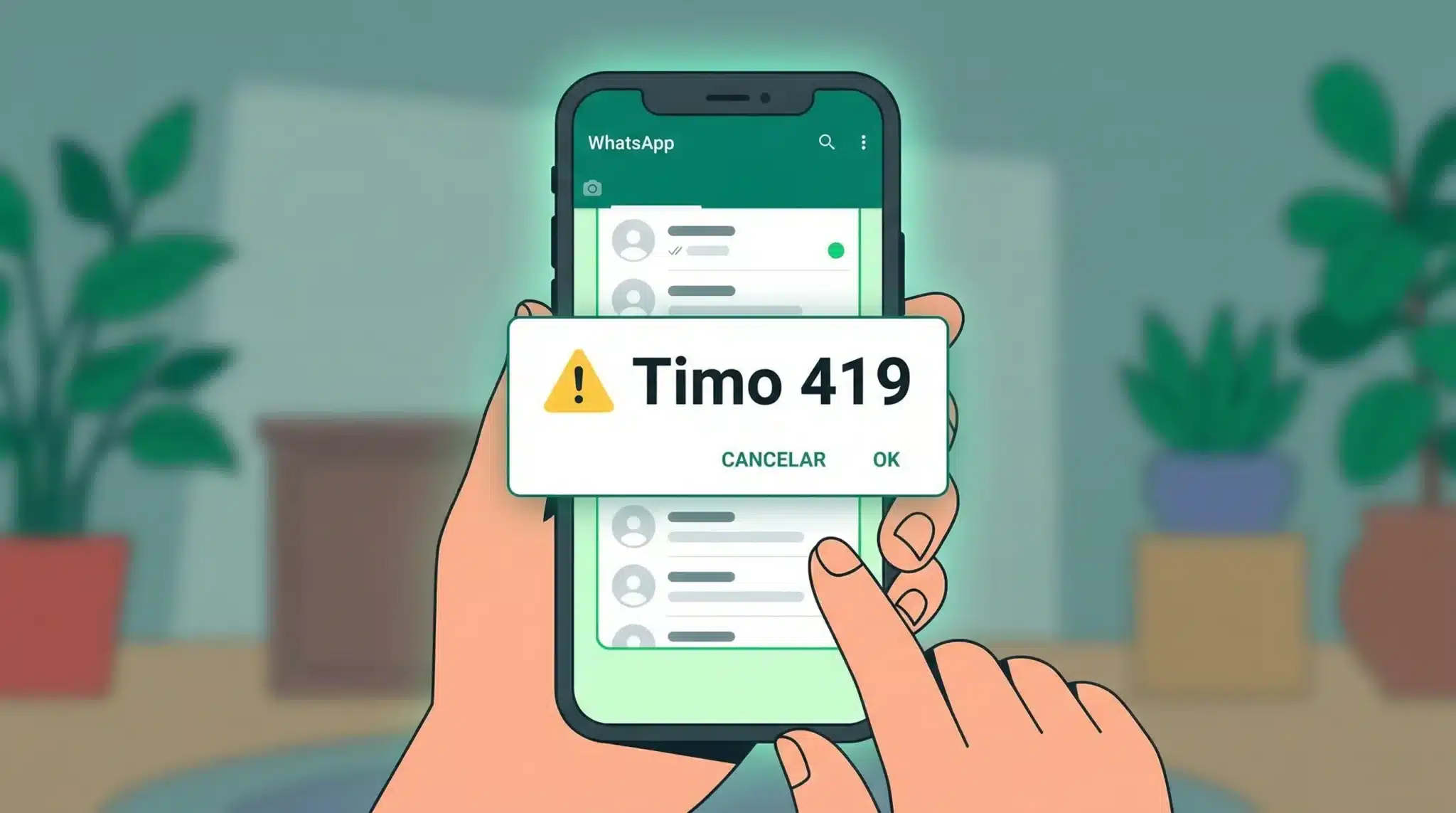Timo 419 en WhatsApp: el mensaje que debes borrar de inmediato