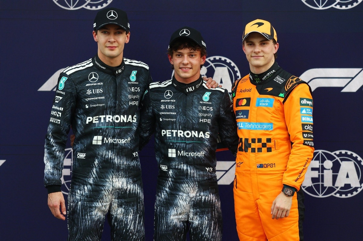 Parrilla F1 Japón 2026: Mercedes domina la clasificación