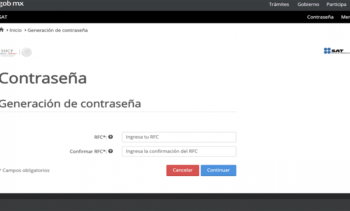 Recuperar contraseña SAT- guía fácil sin acudir a oficinas Recuperar contraseña SAT: guía fácil sin acudir a oficinas