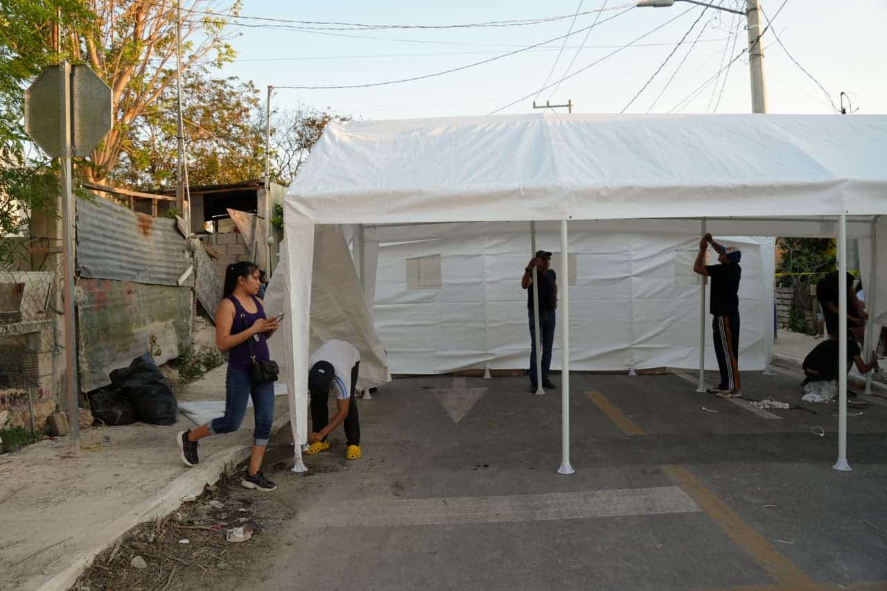 Despliegan apoyo tras incendio en Dzununcán Despliegan apoyo tras incendio en Dzununcán