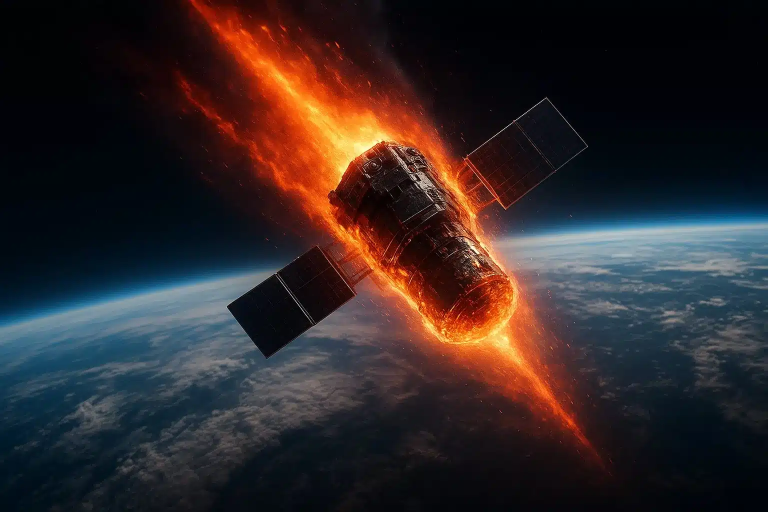 Explosión de satélite de Starlink alerta por basura espacial