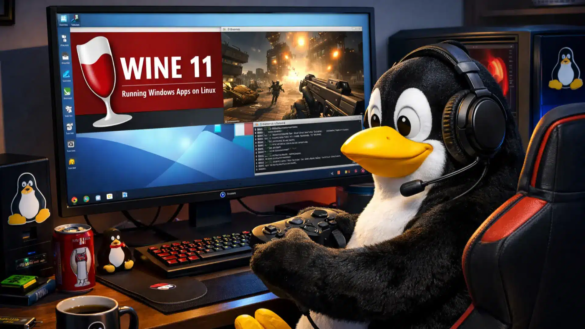 Wine 11 Linux: jugar en Linux ahora es más rápido que nunca