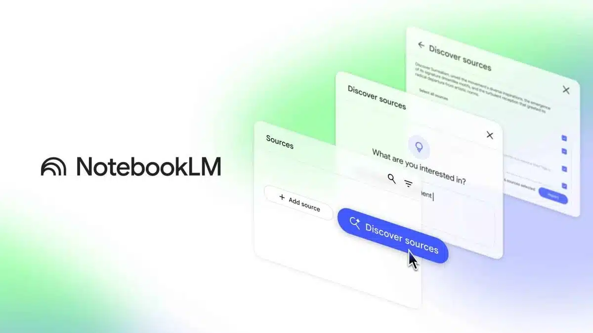NotebookLM ahora encuentra fuentes por ti y ahorra tiempo
