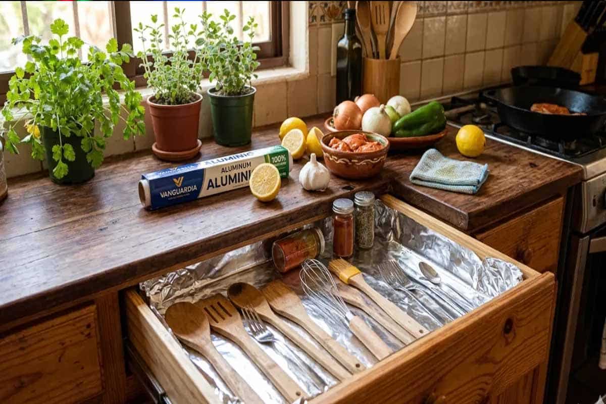 Papel aluminio ayuda a frenar hongos en cocina