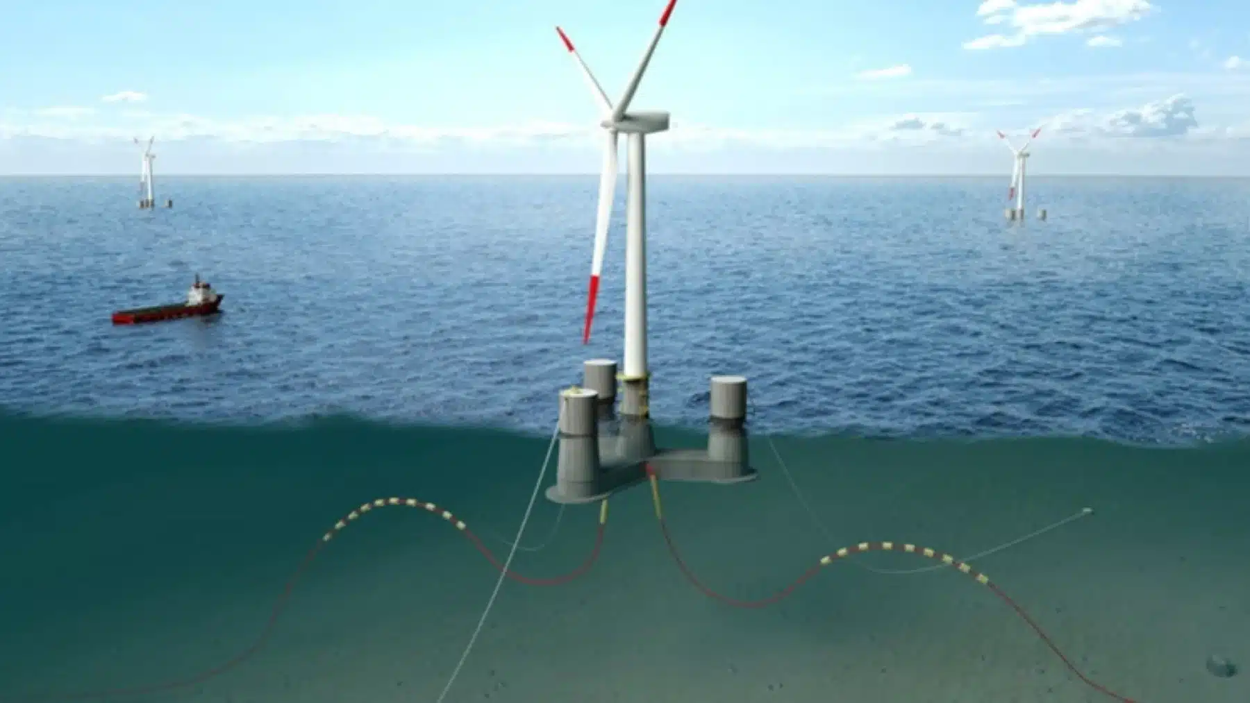 Plataforma eólica marina: China instala gigante flotante de 16 MW