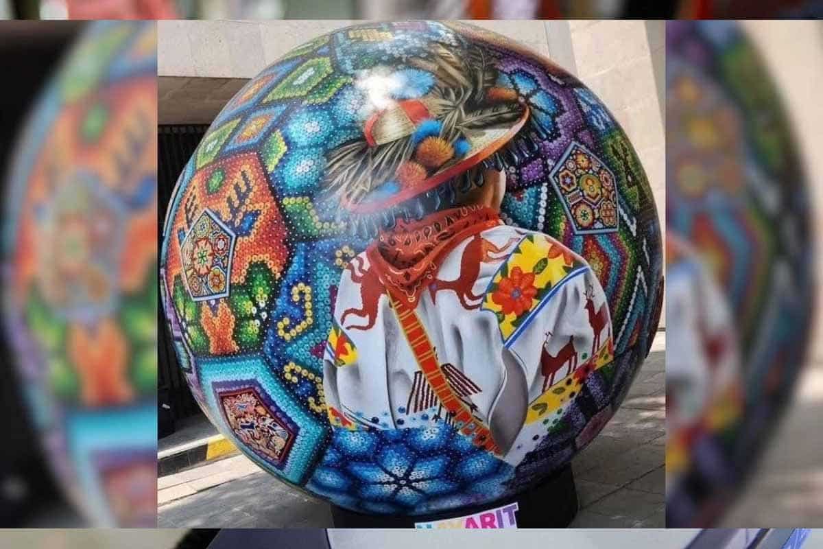 Balón Wixárika 26 muestra cultura indígena ante el mundo