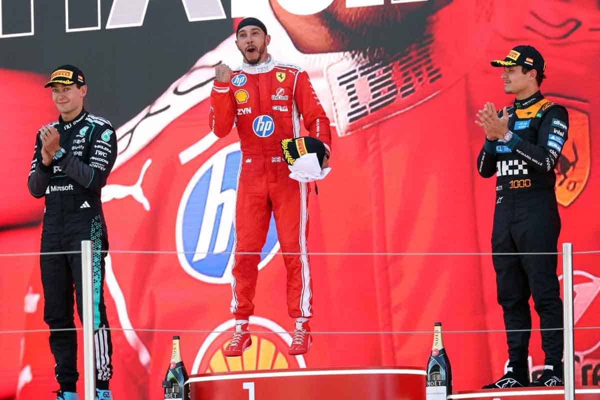 Lewis Hamilton gana con Ferrari y rompe dominio de Antonelli Lewis Hamilton gana con Ferrari y rompe dominio de Antonelli