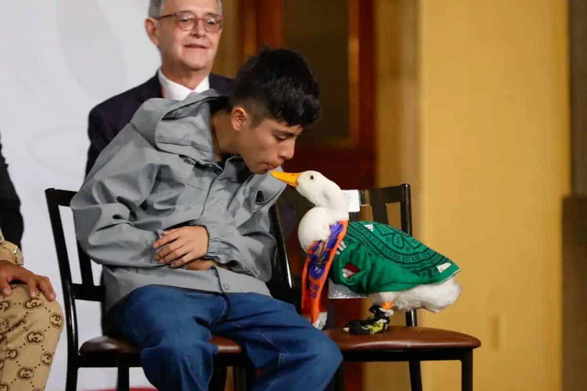 Pato Merlín visita Palacio Nacional tras éxito en redes Pato Merlín visita Palacio Nacional tras éxito en redes