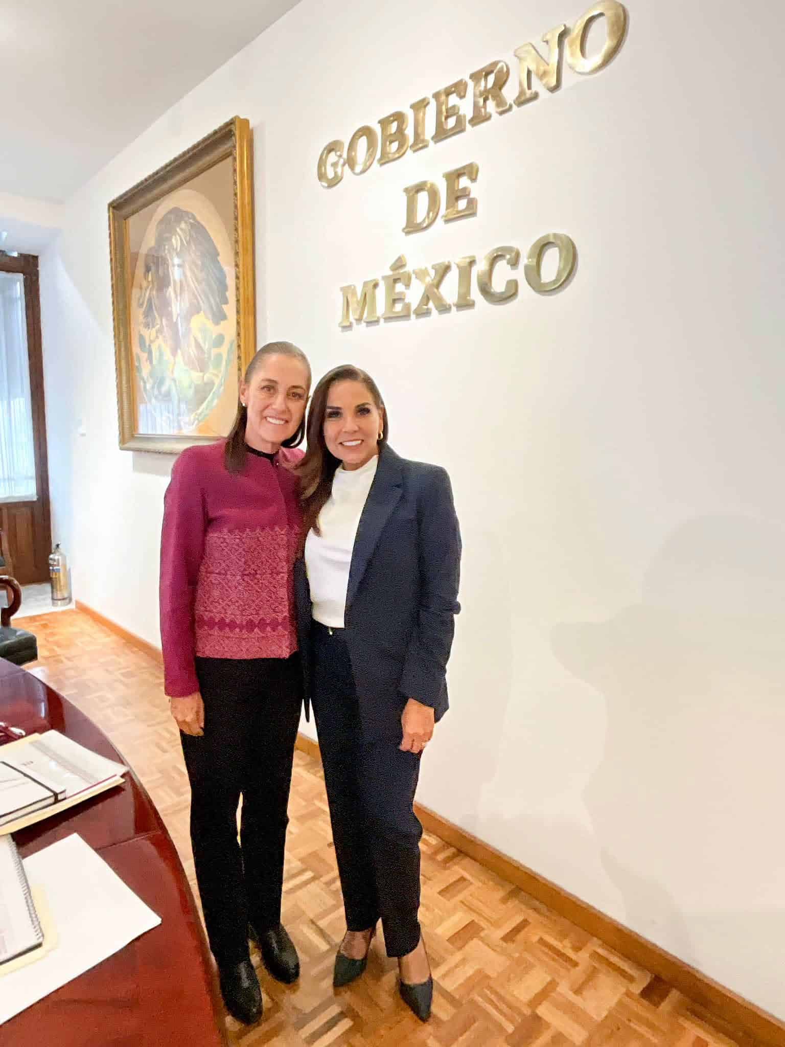 Claudia Sheinbaum y Mara Lezama revisan estrategia para transformar el sargazo