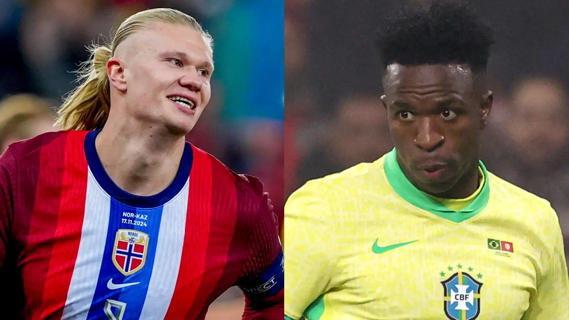 Brasil vs Noruega- Haaland y Vinícius Jr. acaparan los reflectores Brasil vs Noruega: Haaland y Vinícius Jr. acaparan los reflectores