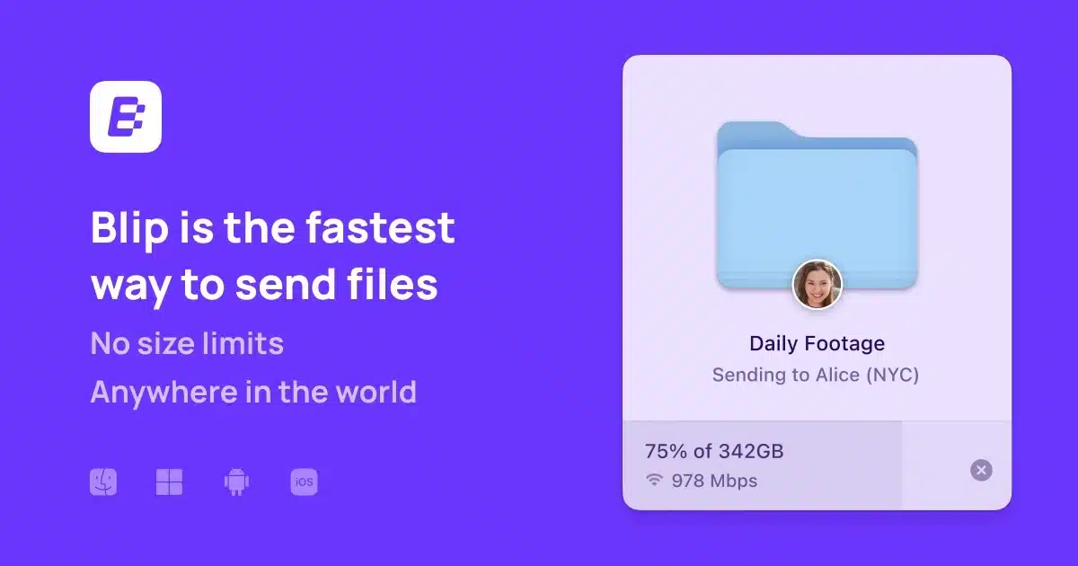 Cómo usar Blip para transferir archivos gratis entre cualquier dispositivo