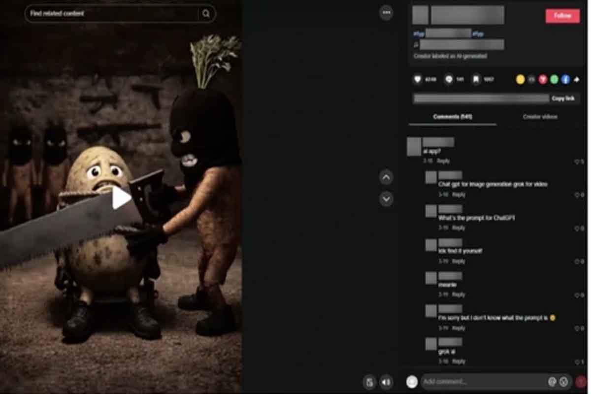 AI slop: videos violentos con IA preocupan en redes