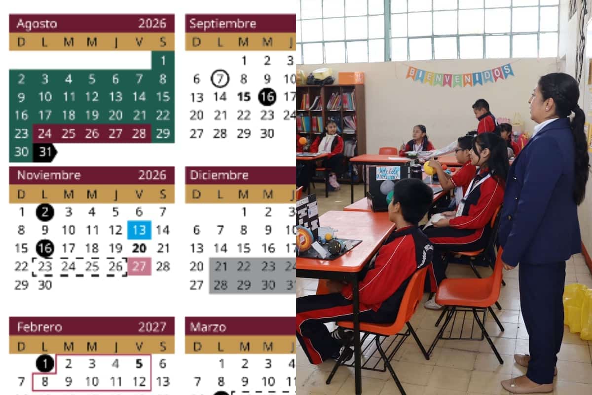 Calendario SEP 2026-2027: nuevos puentes, días sin clases y vacaciones