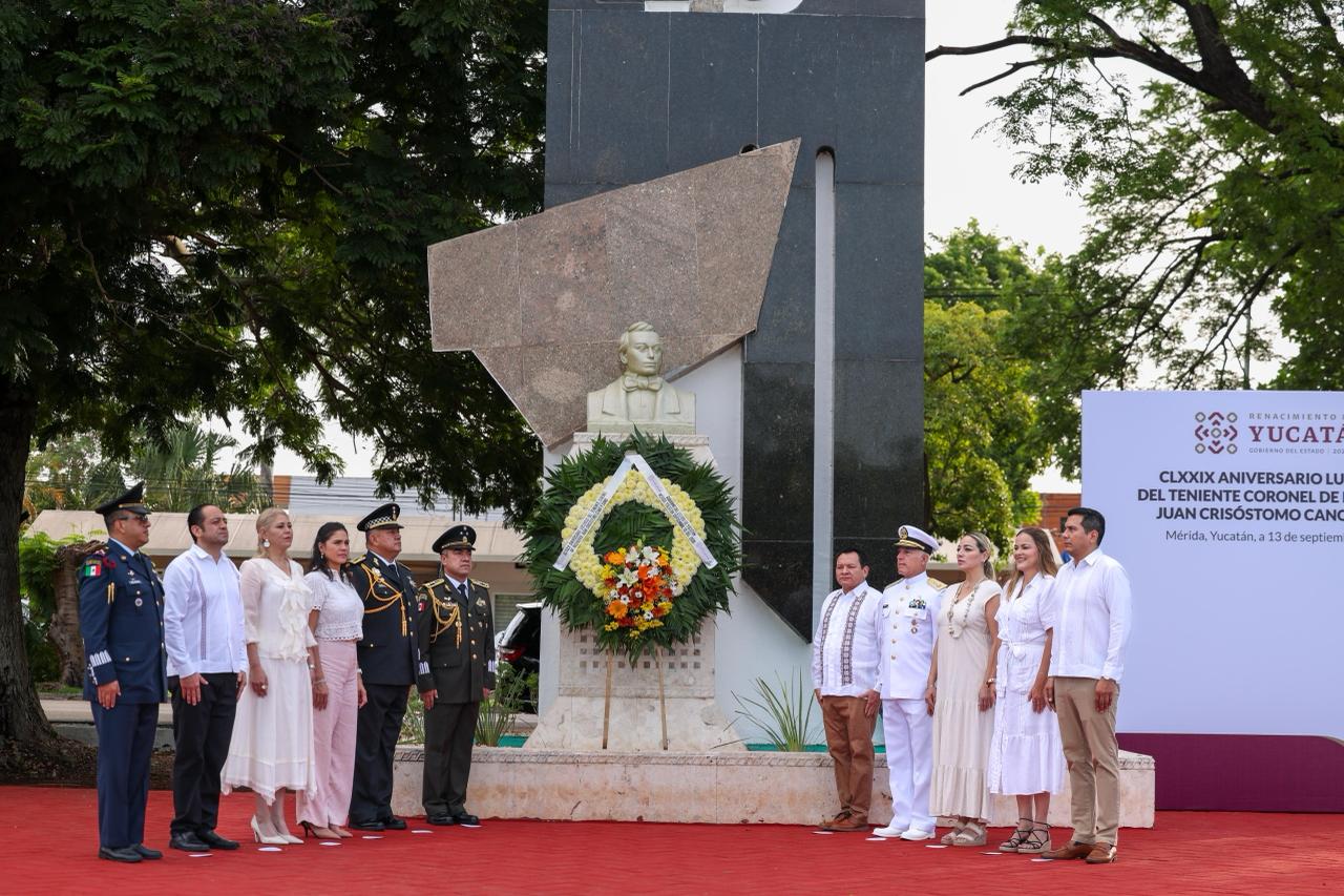 Conmemoran a los Niños Héroes en Yucatán