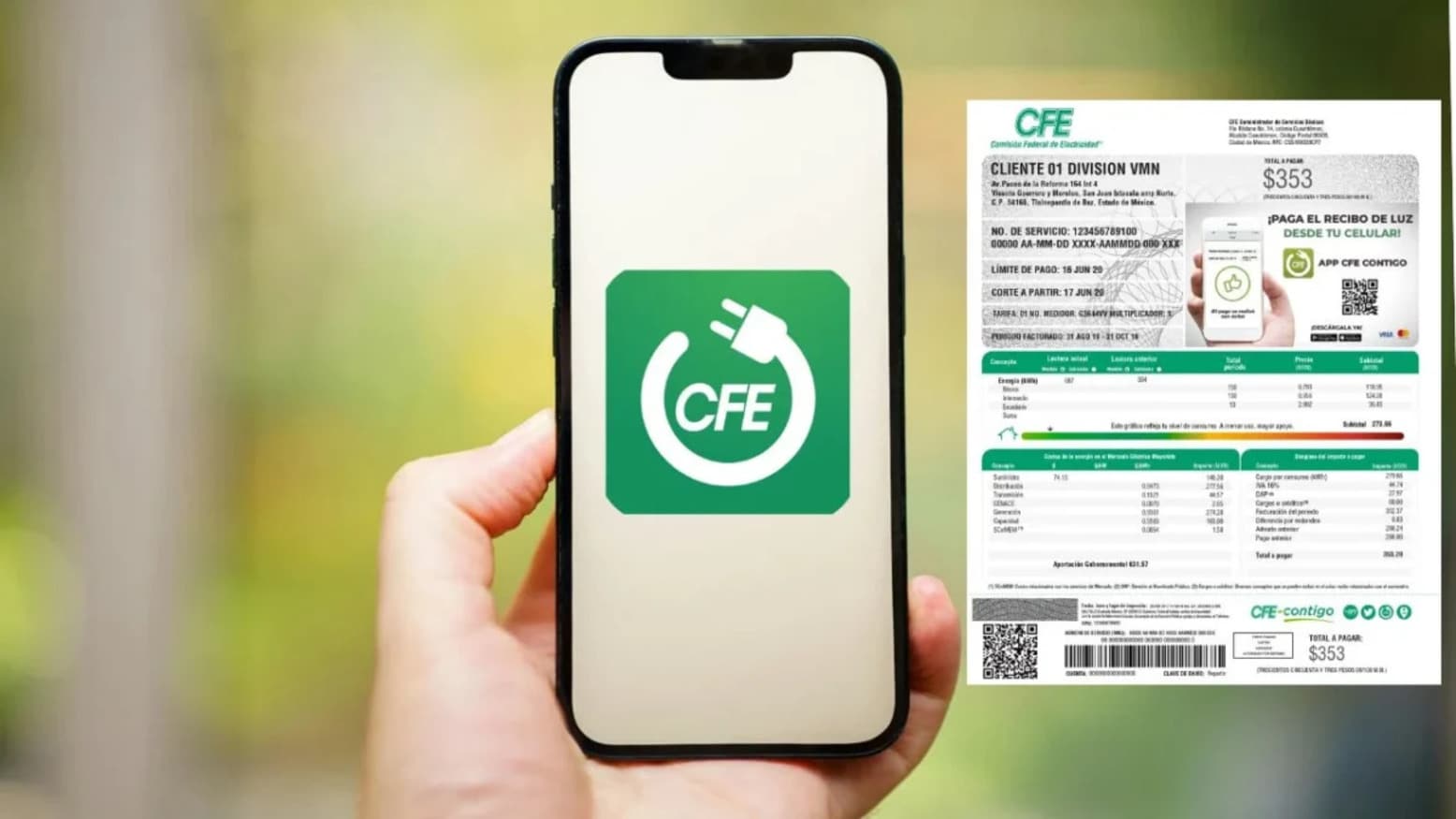 CFE así puedes actualizar los datos de tu recibo de luz para conservar validez